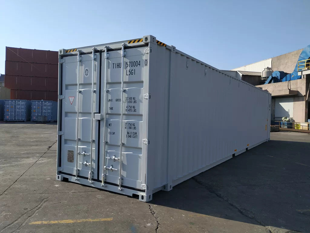 CONTENITORI MARITTIMI ALTI 45', CUBI LARGHI COME UN PALLET
